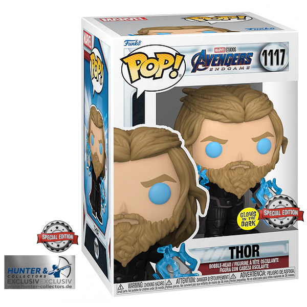 FUNKO POP! - MARVEL - Avengers Endgame Thor with Thunder #1117 Chase Bundle